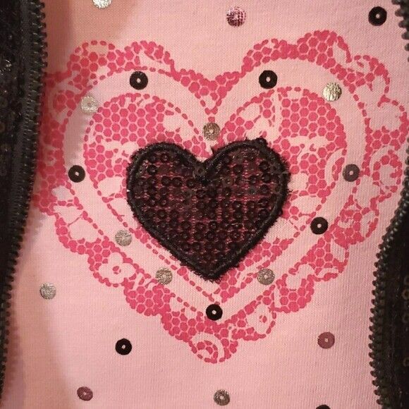 NWT Young Hearts (3) Piece Sequins Jacket Top Denim Pants Baby Girl 12 Months - Picture 3 of 4